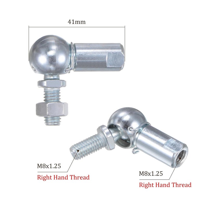 Kozelo 5 Pcs CS13 Angle Ball Joint - [M8 Right Hand Thread] A3 Steel Ball Socket Universal Joints for Automotive, Hinged Door - Image 3